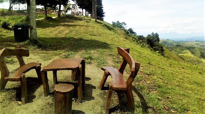 View the mountains and Davao Gulf at Kalon Barak Skyline Ridge. Sta. Cruz Island
